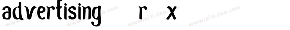 Advertising-3R7X字体转换