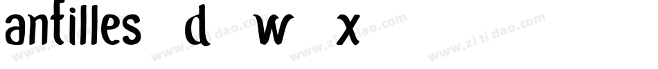 Antilles3D-w7x6字体转换