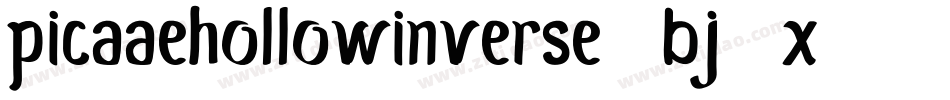 PicaaeHollowInverse-BJ7x字体转换 PicaaeHollowInverse-BJ7x字体转换