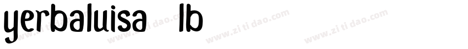 Yerbaluisa-LB74字体转换