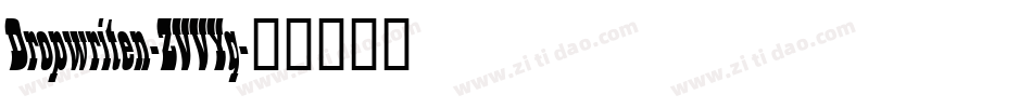 Dropwriten-ZVVYq字体转换