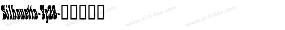 Silhouetta-Yq28字体转换