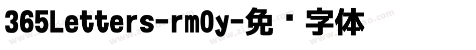 365Letters-rm0y字体转换