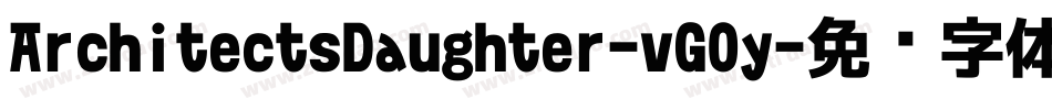 ArchitectsDaughter-vG0y字体转换