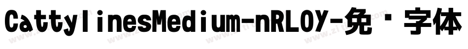 CattylinesMedium-nRL0Y字体转换