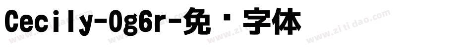 Cecily-0g6r字体转换
