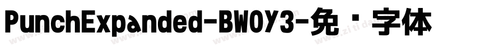 PunchExpanded-BW0Y3字体转换