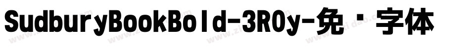 SudburyBookBold-3R0y字体转换
