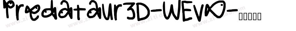 Predataur3D-WEvO字体转换