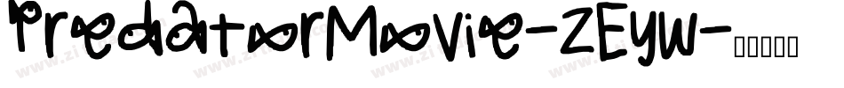 PredatorMovie-zEyw字体转换