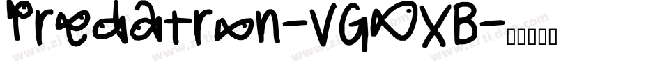 Predatron-VGOXB字体转换