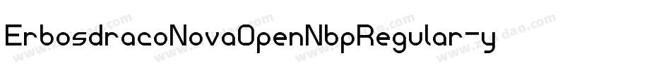 ErbosdracoNovaOpenNbpRegular-yGa5字体转换
