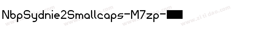 NbpSydnie2Smallcaps-M7zp字体转换