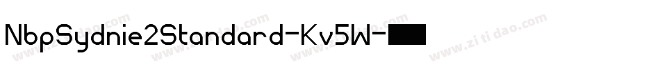 NbpSydnie2Standard-Kv5W字体转换