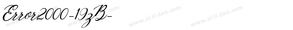 Error2000-19zB字体转换