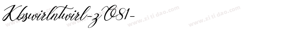 Kbswirlntwirl-zO81字体转换