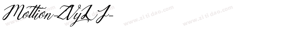 Mottion-ZVyLJ字体转换