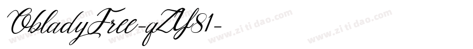 ObladyFree-qZY81字体转换