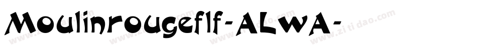 Moulinrougeflf-ALwA字体转换