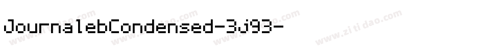 JournalebCondensed-3j93字体转换