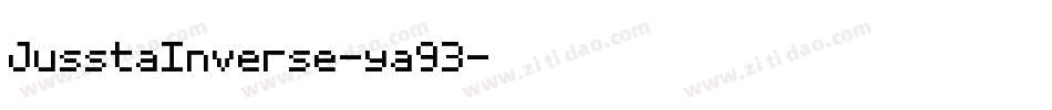 JusstaInverse-ya93字体转换