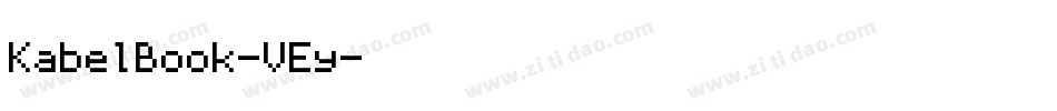 KabelBook-VEy字体转换