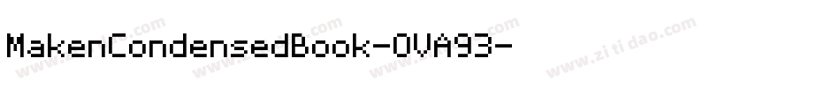 MakenCondensedBook-OVA93字体转换