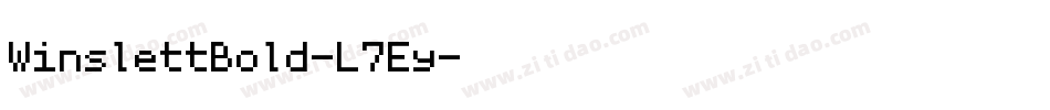 WinslettBold-L7Ey字体转换