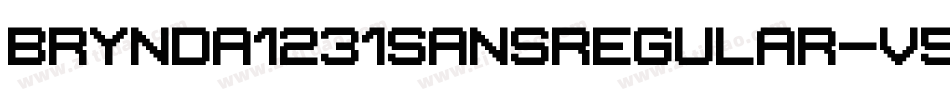 Brynda1231SansRegular-v5D4字体转换