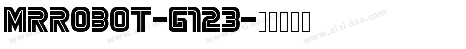 Mrrobot-g123字体转换