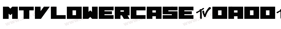 MtvLowercase2-oAOo字体转换