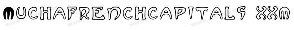Muchafrenchcapitals-xxm8字体转换