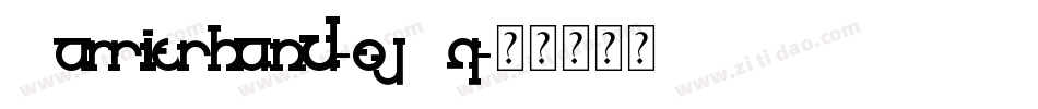 Carrierhand-ojBq字体转换
