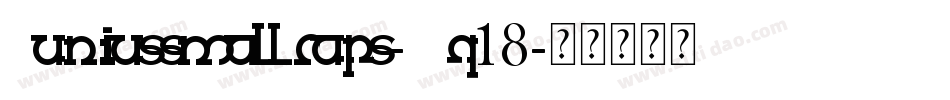 Juniussmallcaps-Bq18字体转换
