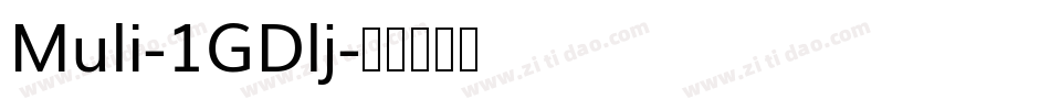 Muli-1GDlj字体转换
