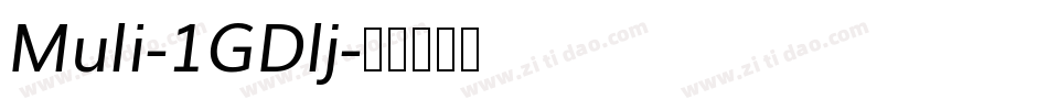 Muli-1GDlj字体转换