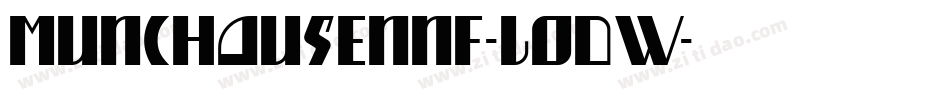MunchausenNf-LOdW字体转换