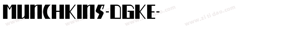 Munchkins-DGKE字体转换