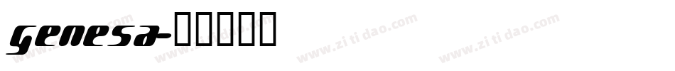 Genesa字体转换