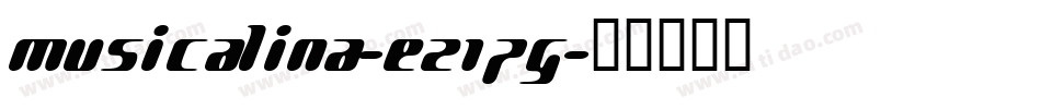 Musicalina-eZ1Pg字体转换