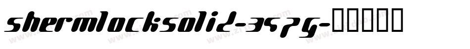 Shermlocksolid-39pG字体转换