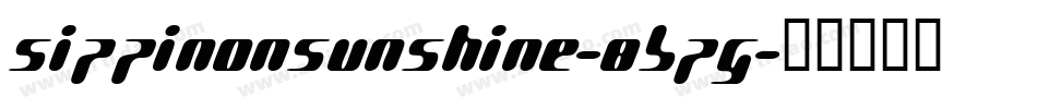 SippinOnSunshine-8BPg字体转换