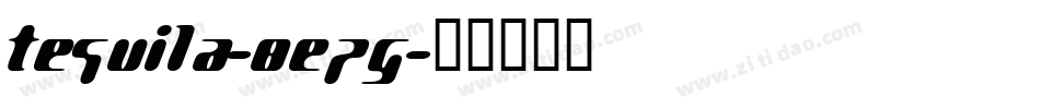 Tequila-8ePg字体转换
