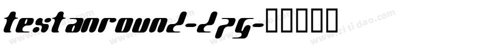 TextanRound-dPg字体转换