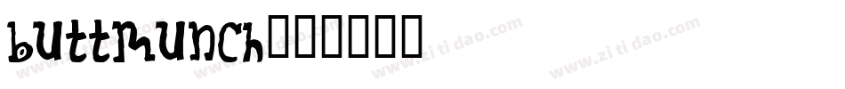 buttmunch字体转换