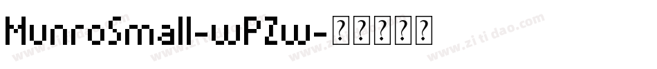 MunroSmall-wPZw字体转换