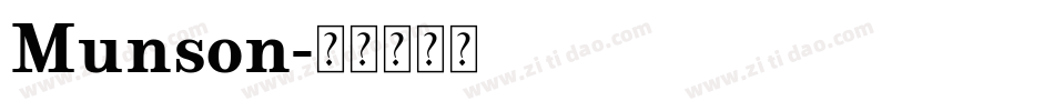 Munson字体转换