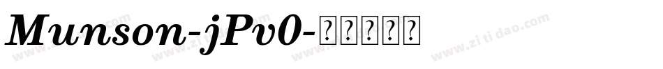Munson-jPv0字体转换