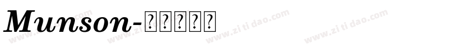 Munson字体转换