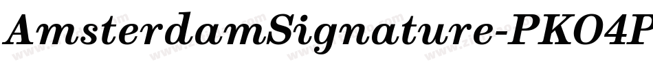 AmsterdamSignature-PKO4P字体转换